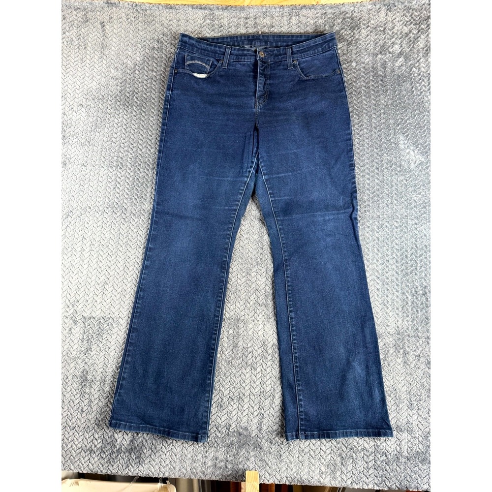Levi's Bootcut Jeans‎ Womens 18M Blue Denim Cotton Stretch High Rise Dark Wash